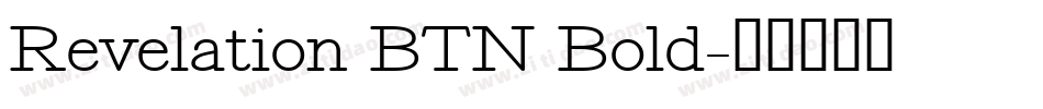 Revelation BTN Bold字体转换